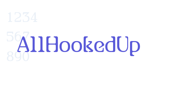 AllHookedUp font free