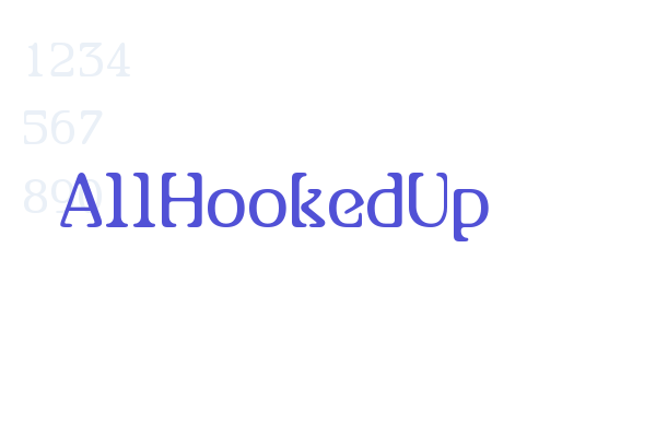 AllHookedUp Font Download