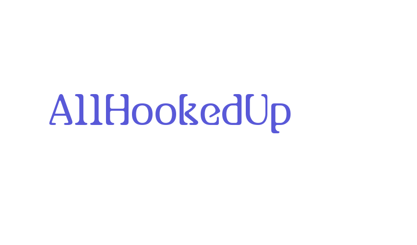 AllHookedUp Font Download