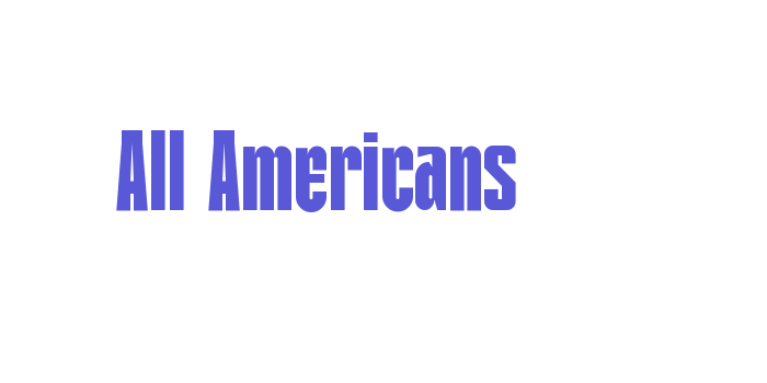 All Americans Font