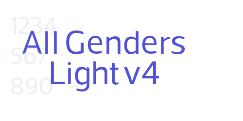 All Genders Light v4-font-download