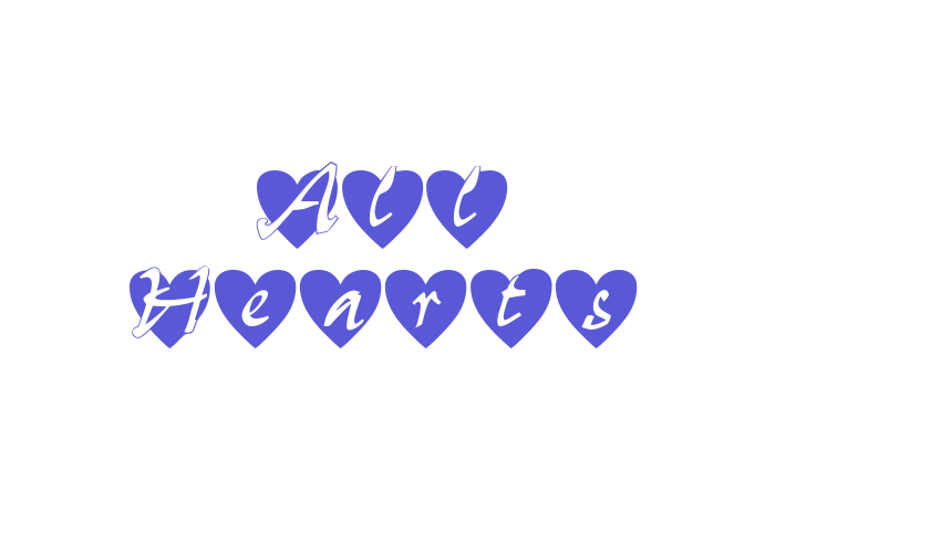 All Hearts Font Download