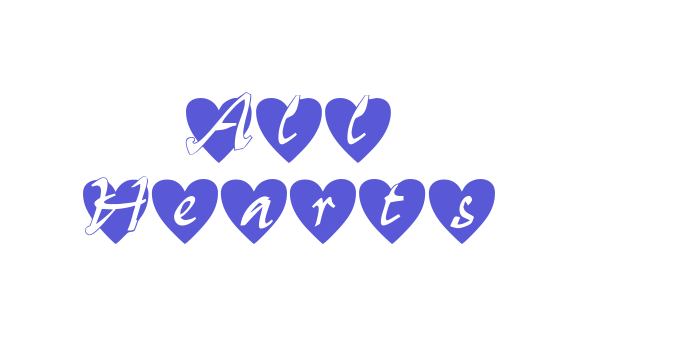 All Hearts Font Download