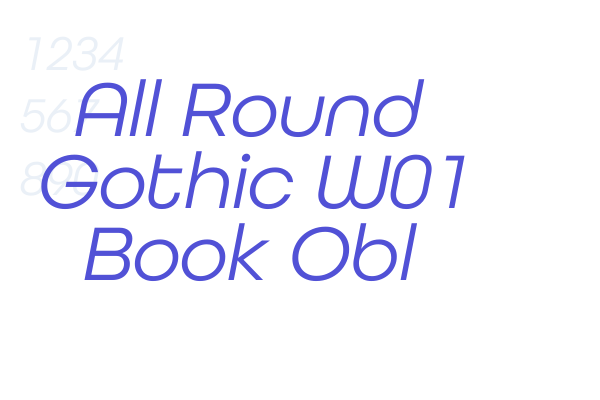 All Round Gothic W01 Book Obl