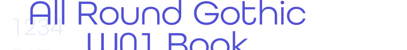 All Round Gothic W01 Book-font