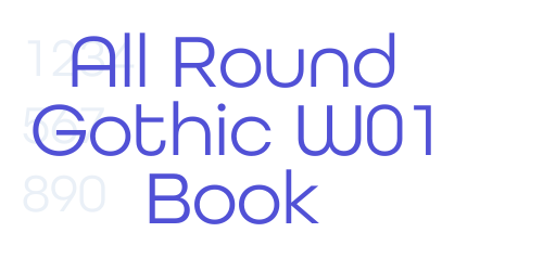 All Round Gothic W01 Book-font-download