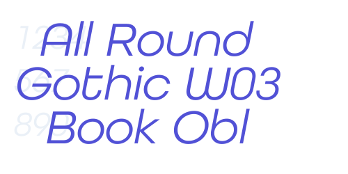 All Round Gothic W03 Book Obl-font-download