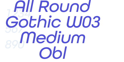 All Round Gothic W03 Medium Obl-font-download