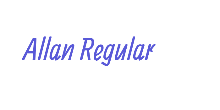 Allan Regular Font