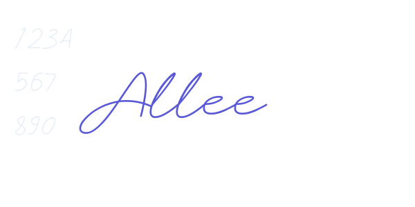 Allee font free