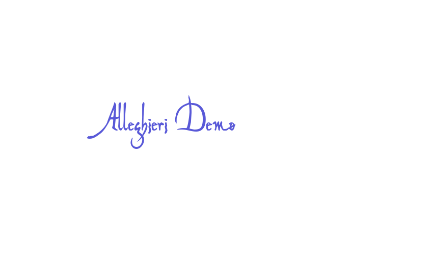 Alleghieri Demo Font Download