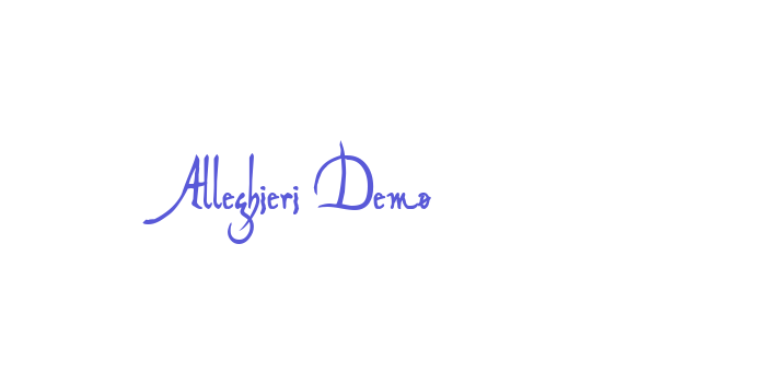 Alleghieri Demo Font Download