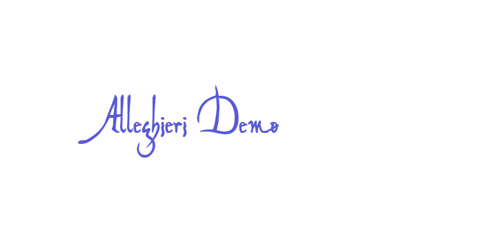 Alleghieri Demo Font