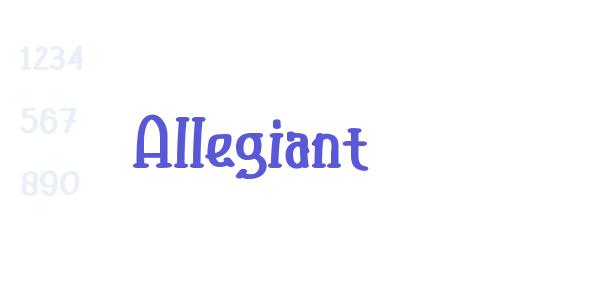 Allegiant font free