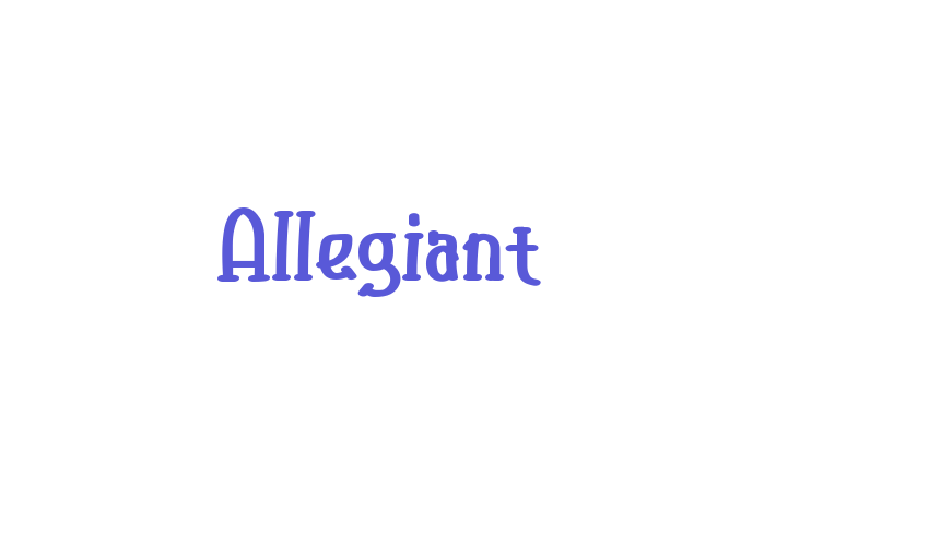 Allegiant Font