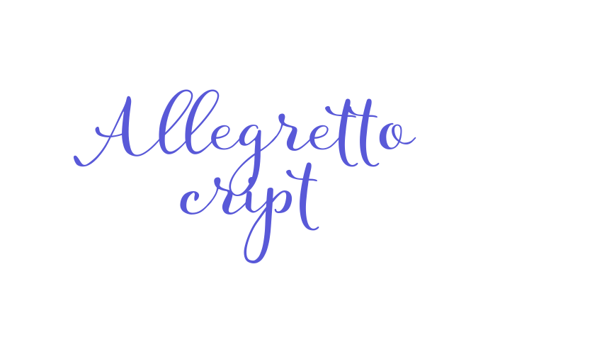 Allegretto Script Font