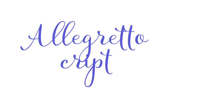 Allegretto Script Font Download