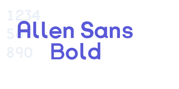 Allen Sans Bold font free