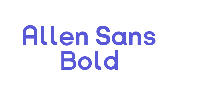 Allen Sans Bold Font Download