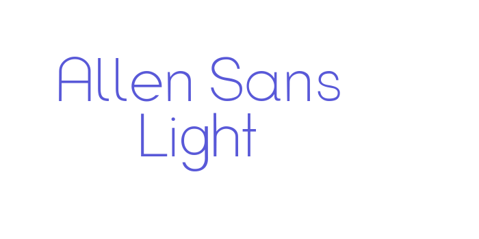 Allen Sans Light Font Download