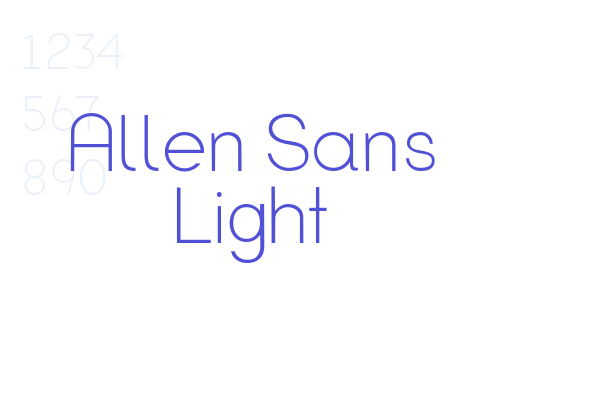 Allen Sans Light
