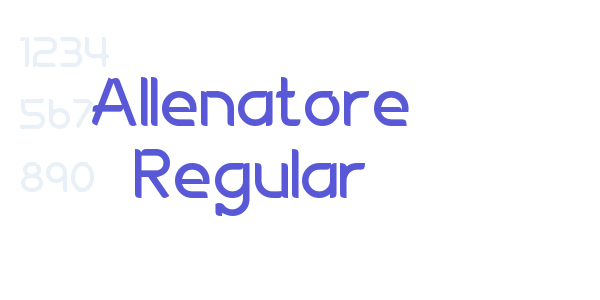 Allenatore Regular font free