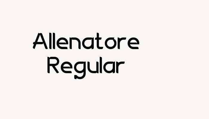 Allenatore Regular font download