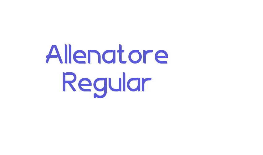 Allenatore Regular Font Download