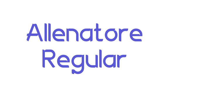 Allenatore Regular Font