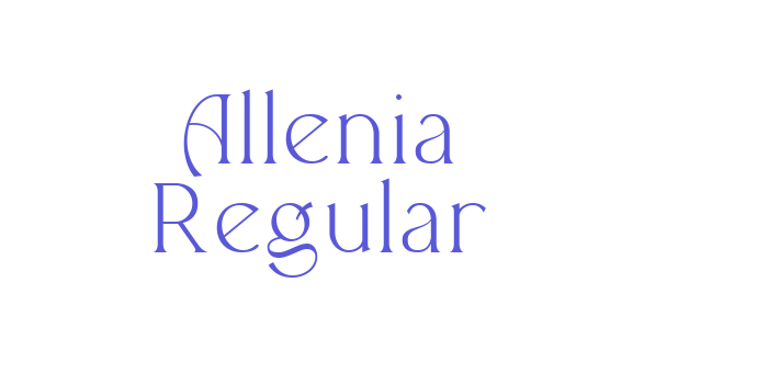 Allenia Regular Font Download