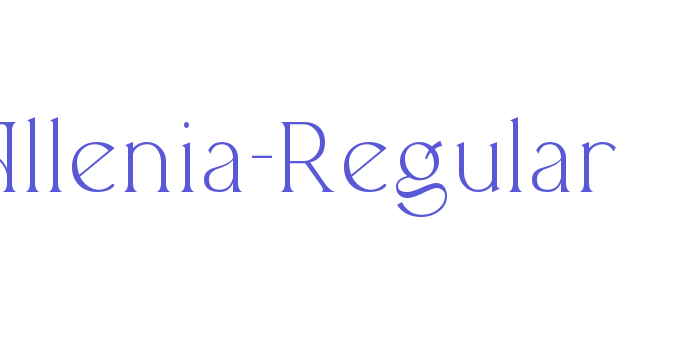 Allenia Regular Font