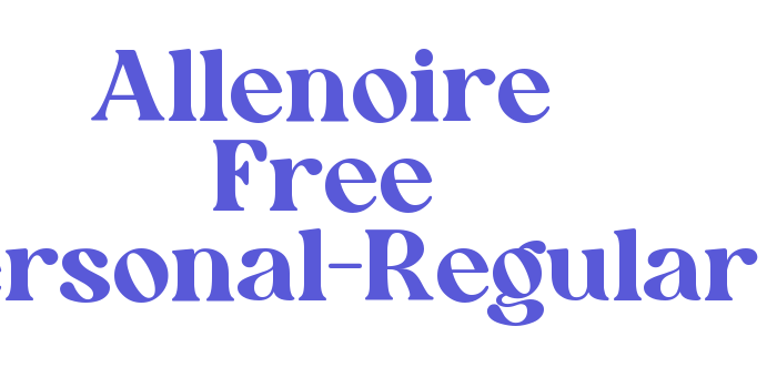 Allenoire Free Personal-Regular Font Download