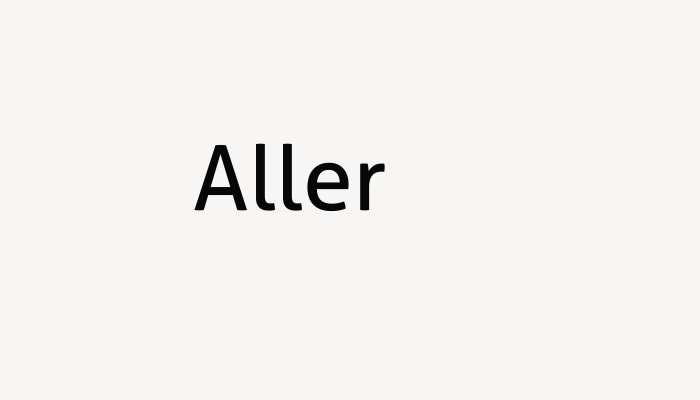 Aller font download