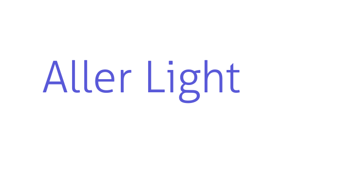 Aller Light Font Download