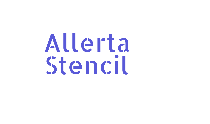 Allerta Stencil Font Download