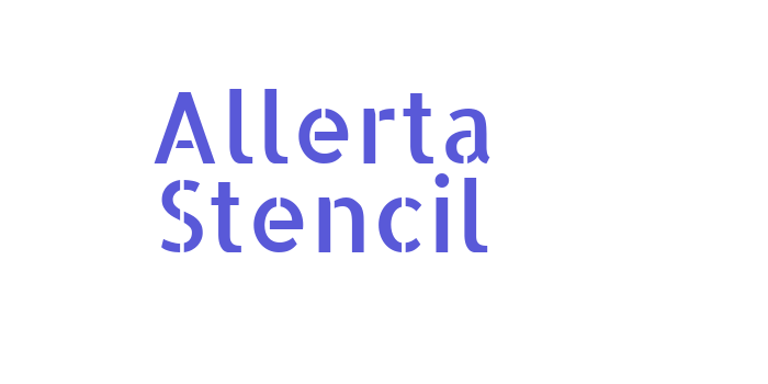 Allerta Stencil Font Download