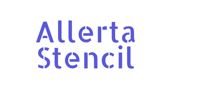 Allerta Stencil Font