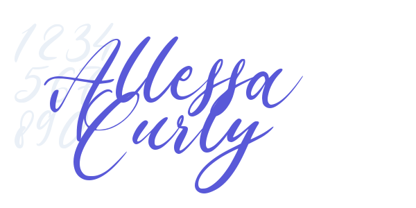 Allessa Curly font free