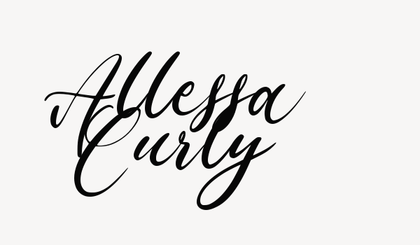 Allessa Curly Font