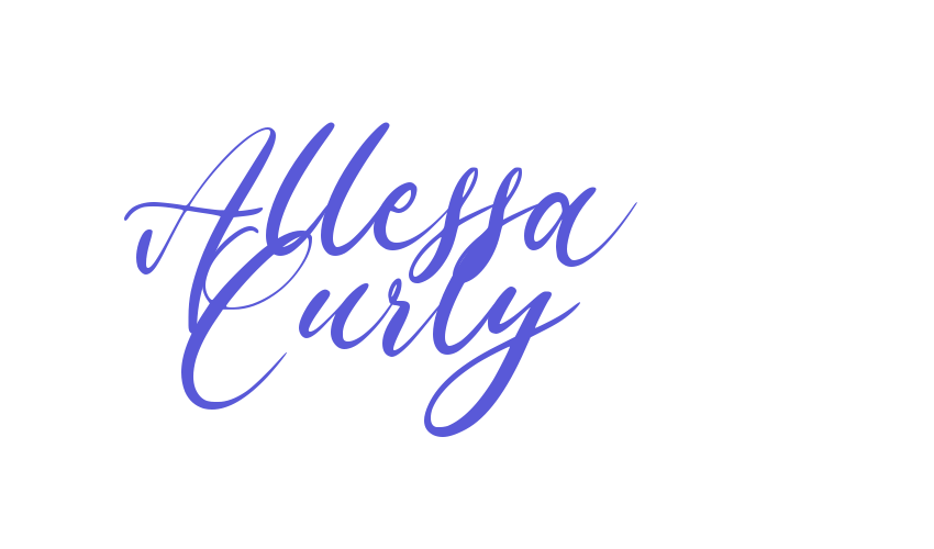 Allessa Curly Font