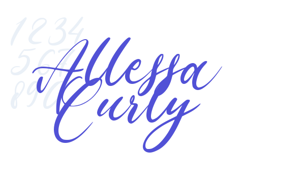 Allessa Curly font download