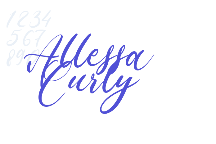 Allessa Curly font download