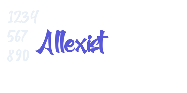 Allexist font free