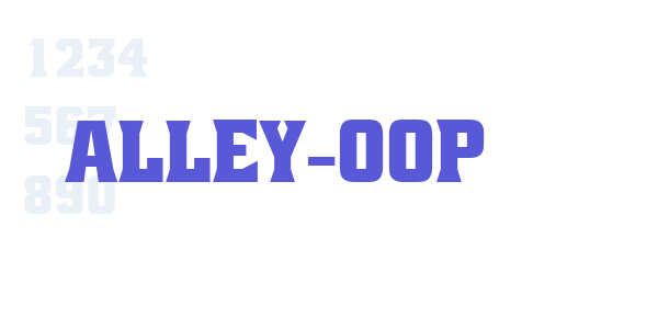 Alley-Oop font free