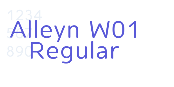 Alleyn W01 Regular font free