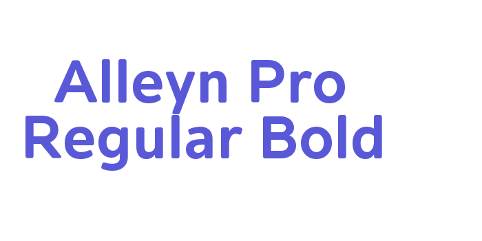 Alleyn Pro Regular Bold Font Download