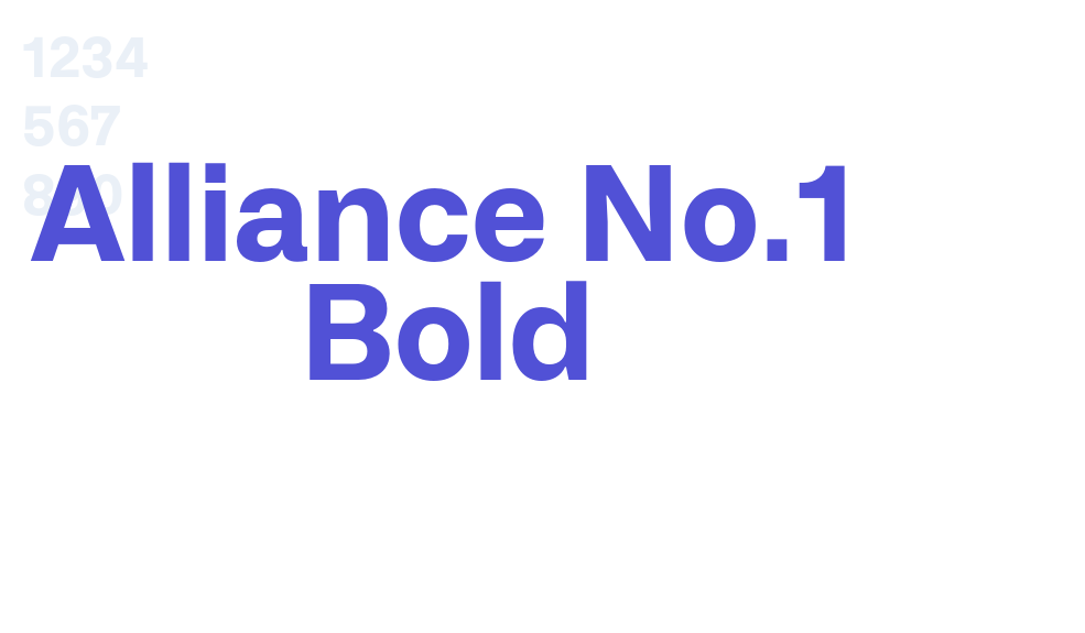 Alliance No.1 Bold-font-download