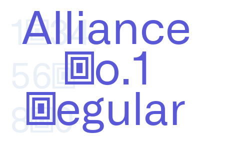 Alliance No.1 Regular Font Download