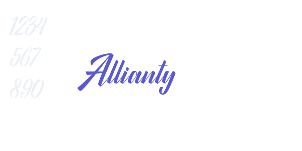 Allianty font free