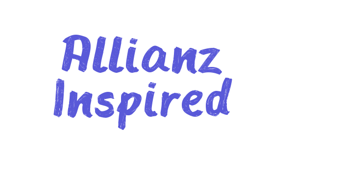 Allianz Inspired Font